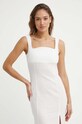 Sisley rochie din in bej 4YNELV05Q
