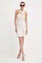 Платье с примесью шелка Patrizia Pepe 2A2779.A052 бежевый AA00