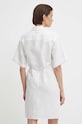 Oblečení Šaty s příměsí lnu Calvin Klein K20K206697 bílá