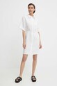 Calvin Klein rochie din amestec de in alb K20K206697