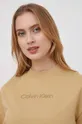 beżowy Calvin Klein sukienka bawełniana