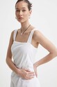Lanena haljina Abercrombie & Fitch bijela KI159.4021.100