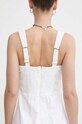 Abercrombie & Fitch sukienka lniana KI159.4021.100 biały