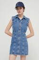 Abercrombie & Fitch sukienka jeansowa KI159.4030.280 niebieski SS24