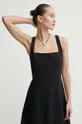 μαύρο Λινό φόρεμα Abercrombie & Fitch