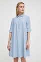 Bavlněné šaty Marc O'Polo 442093921321 modrá SS24