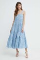 MICHAEL Michael Kors sukienka MS482EJDKF niebieski SS24