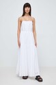 Pamučna haljina Ivy Oak IO117615 bijela SS24