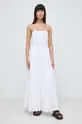 Βαμβακερό φόρεμα Ivy Oak λευκό
