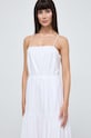 Ivy Oak rochie din bumbac alb IO117615