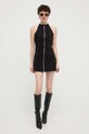 Diesel rochie din denim DE-LULU A12766.09I35 negru SS24