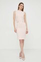 Guess sukienka SCUBA W4GK89.K7UW2 różowy SS24