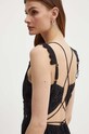 Βαμβακερό φόρεμα Guess PALMA W4GK46.WG571 μαύρο SS24