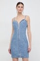 Oblačila Jeans obleka Guess W4GK66.D4K30 modra