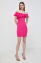 Φόρεμα Guess SYLVIE ροζ