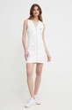 Calvin Klein Jeans rochie din bumbac J20J222782 alb SS24