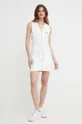 Bavlnené šaty Calvin Klein Jeans biela