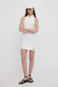 Calvin Klein Jeans sukienka bawełniana biały