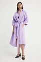 MMC STUDIO rochie din bumbac FELIA.DRESS violet SS24