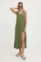 Superdry sukienka bawełniana zielony
