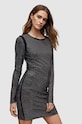 AllSaints rochie Alya WD330Z negru SS24
