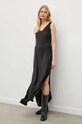 AllSaints sukienka i sweter z wełną WD599Z czarny SS24