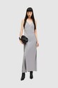 AllSaints sukienka i sweter z wełną WD599Z srebrny