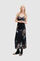 Φόρεμα AllSaints Bryony Sanibel μαύρο W157DA