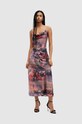 AllSaints rochie HADLEY COLCA midi multicolor WD530Z