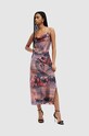 Îmbrăcăminte AllSaints rochie HADLEY COLCA WD530Z multicolor