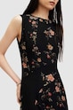 AllSaints rochie Jules Floral Tanana WD681Z negru SS24
