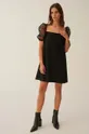črna Obleka Undress Code In full Bloom Dress Ženski