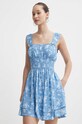 Φόρεμα Hollister Co. με μοτίβο μπλε KI359.4058.201