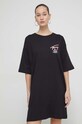 Ρούχα Βαμβακερό φόρεμα Tommy Jeans DW0DW18095 μαύρο