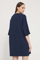 Îmbrăcăminte Tommy Jeans rochie din bumbac DW0DW18145 bleumarin