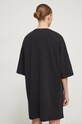 Βαμβακερό φόρεμα Tommy Jeans DW0DW18145 μαύρο SS24