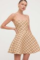 Elisabetta Franchi sukienka AB64142E2 beżowy SS24