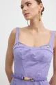 vijolična Obleka Elisabetta Franchi