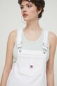 Tommy Jeans rochie din denim bej DW0DW17680