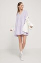 Бавовняна сукня Tommy Jeans DW0DW17948 фіолетовий SS24