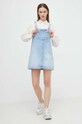 Tommy Jeans sukienka jeansowa niebieski DW0DW17678