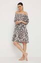 Хлопковое платье Max Mara Beachwear 2416221049600 коричневый SS24