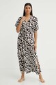 Max Mara Beachwear rochie de plajă din bumbac negru 2416221059600