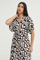 Max Mara Beachwear rochie de plajă din bumbac 2416221059600 negru SS24