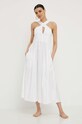 Плажна рокля Max Mara Beachwear 2416221079600 бял SS24