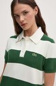 Lacoste rochie din bumbac verde EF6919