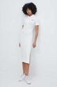 Lacoste sukienka EF9129 beżowy SS24