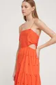oranžová Bavlnené šaty Desigual