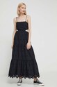 Хлопковое платье Desigual чёрный 24SWVW12
