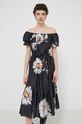 Бавовняна сукня Desigual GEORGEO 24SWVW02 чорний SS24